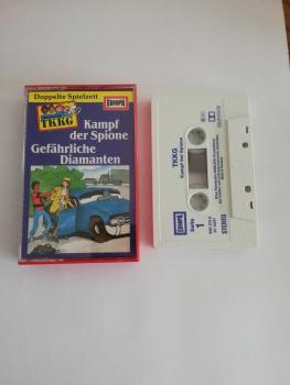 TKKG Doppelfolge Kampf der Spione/Gefährliche Diamanten Weiß mit Blauen Druck Club Edition 670257 Europa